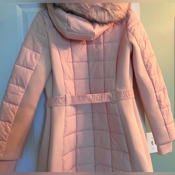 Michael Kors Women’s Belted Puffer Coat- Pink - Picture 8 of 14